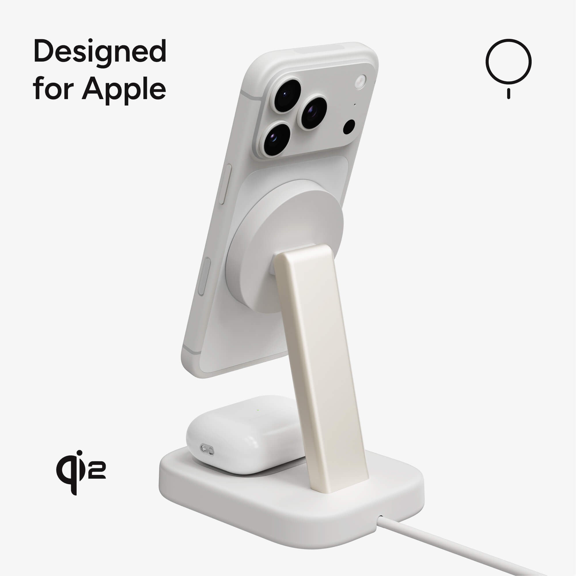 2-in-1 Wireless Charging Stand for AirPods