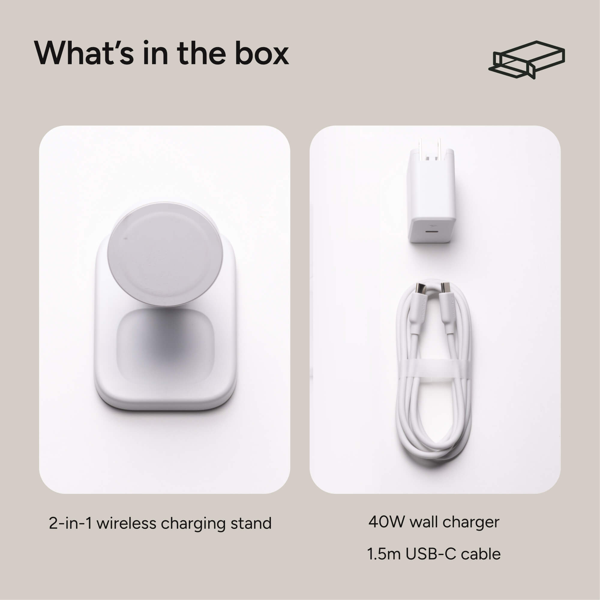 2-in-1 Wireless Charging Stand for AirPods