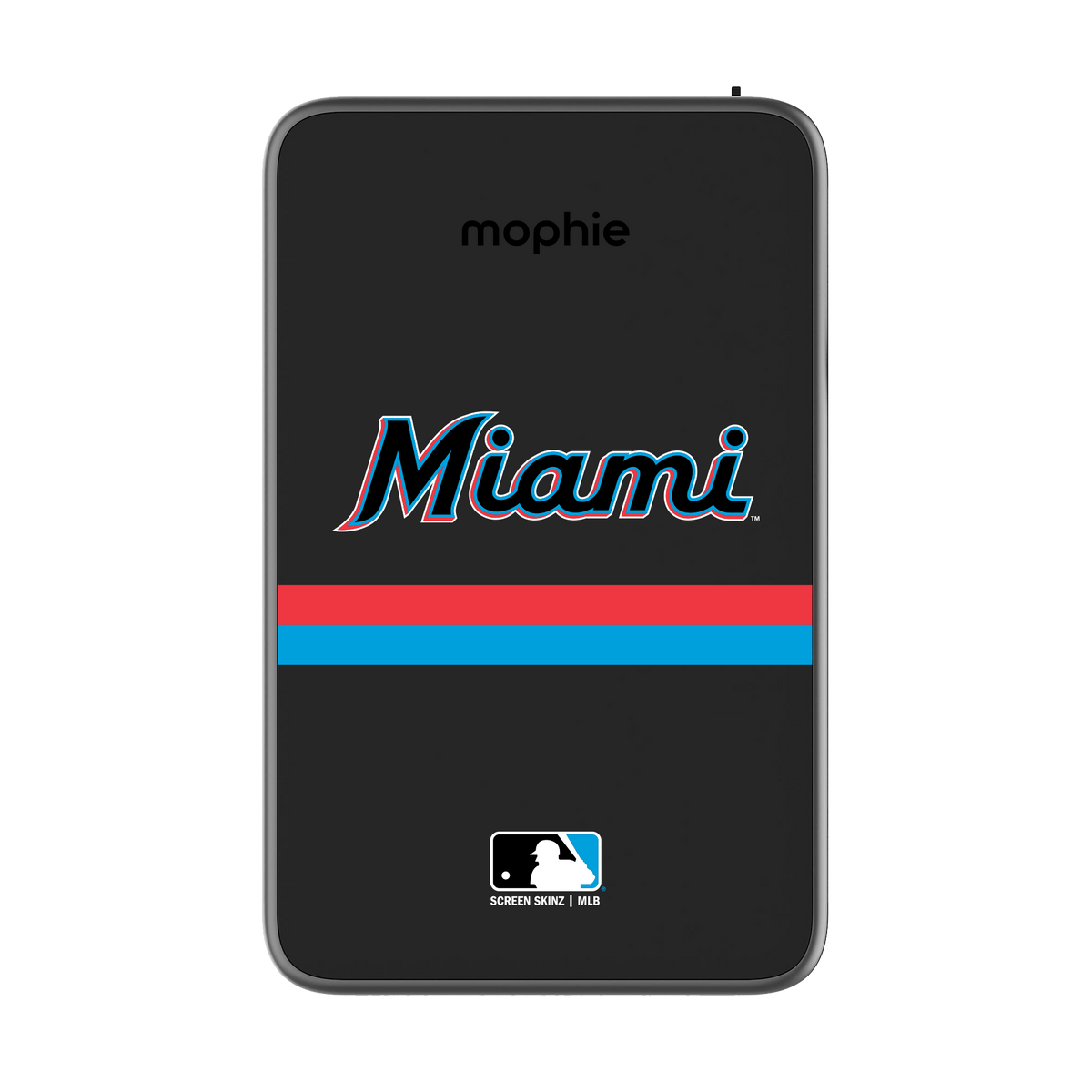 Miami Marlins Logo Powerstation Plus Mini 5K Power Bank