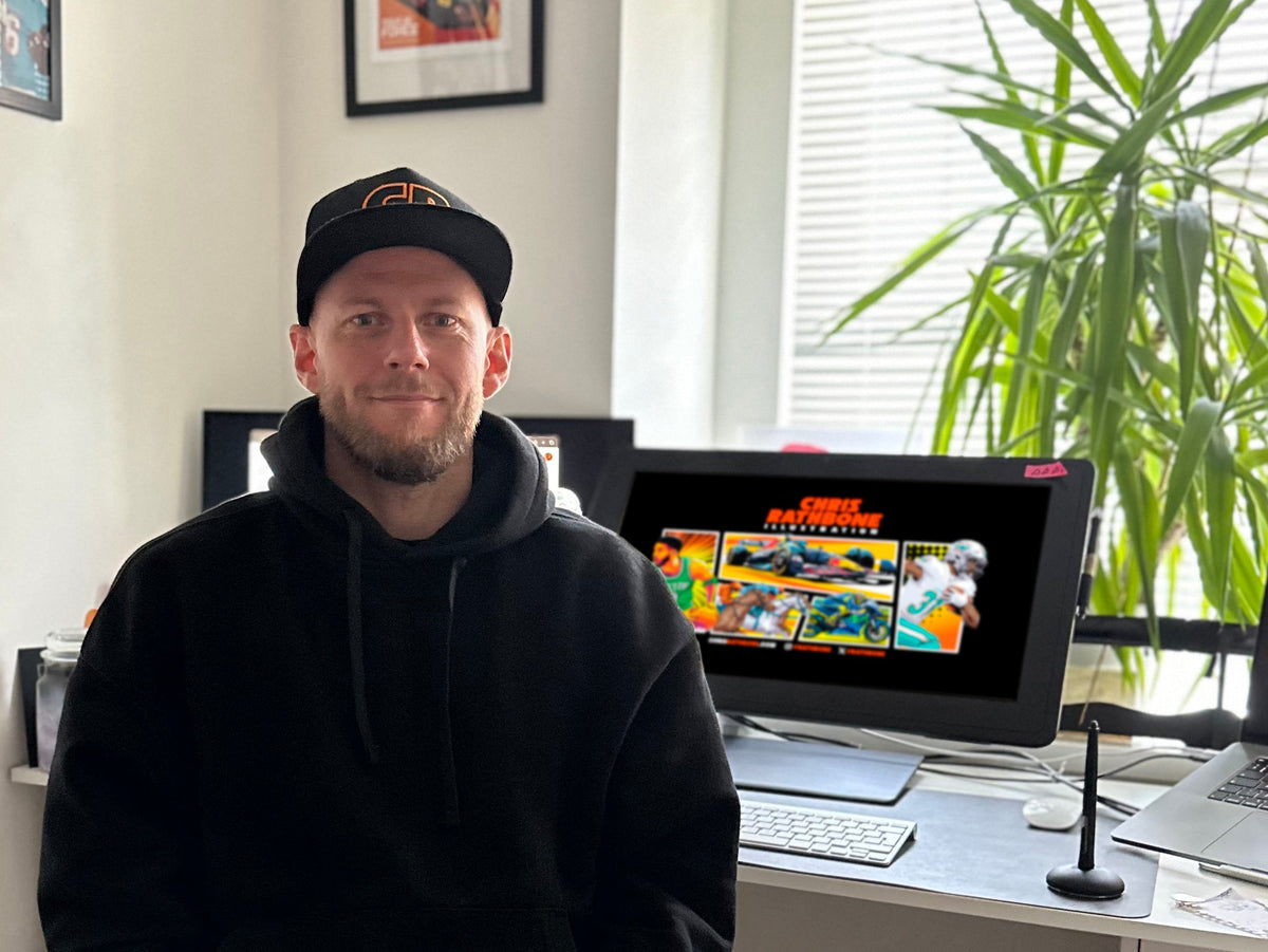 Illustrating Speed: Chris Rathbone on Art, Motorsport, and Power. – mophie