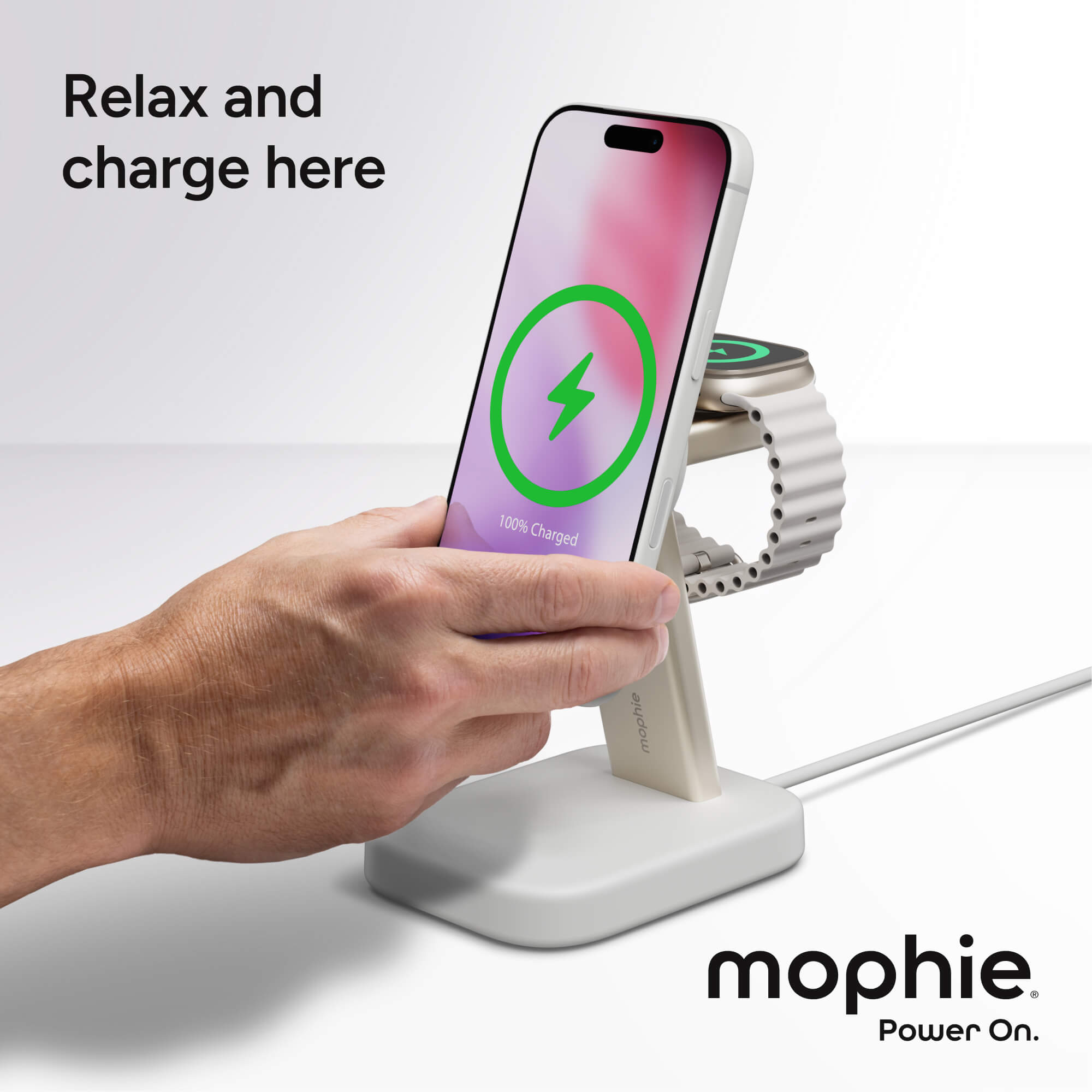 2-in-1 Wireless Charging Stand for Watch