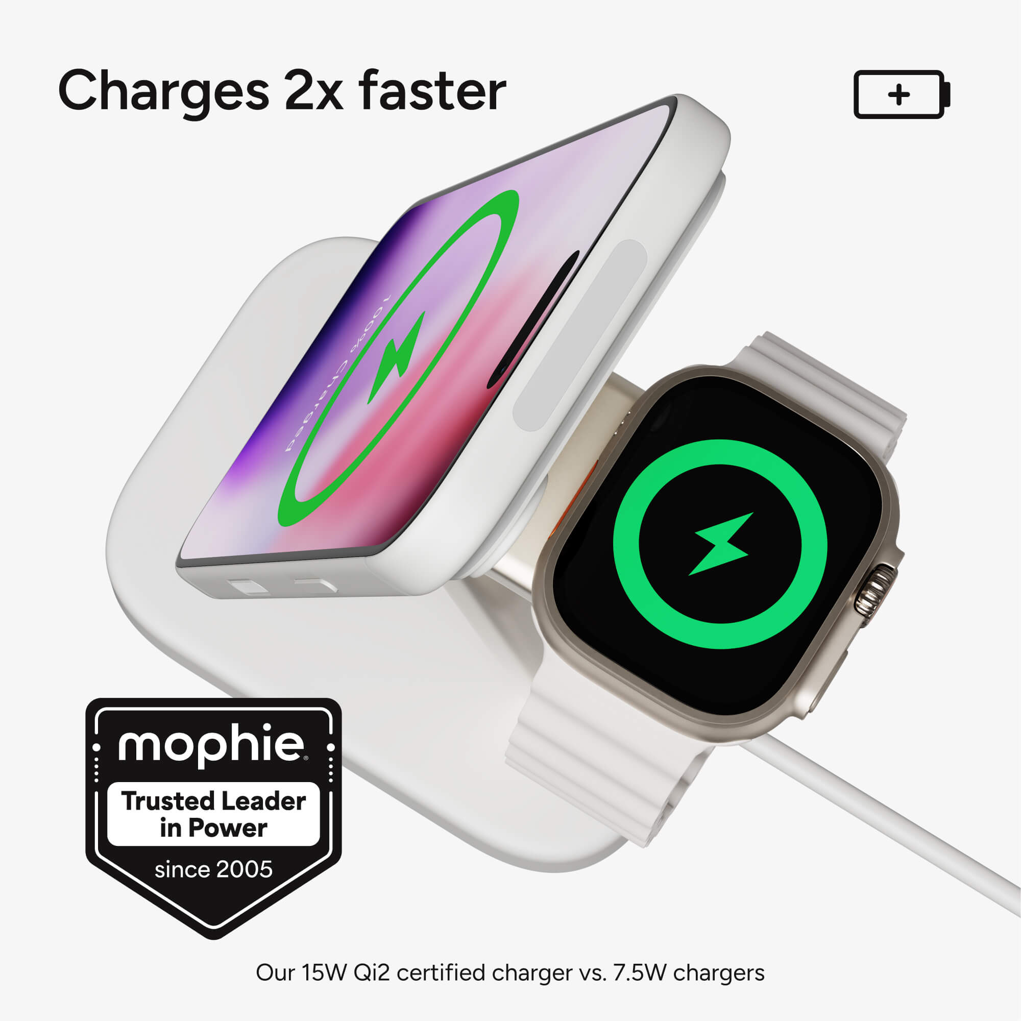 2-in-1 Wireless Charging Stand for Watch
