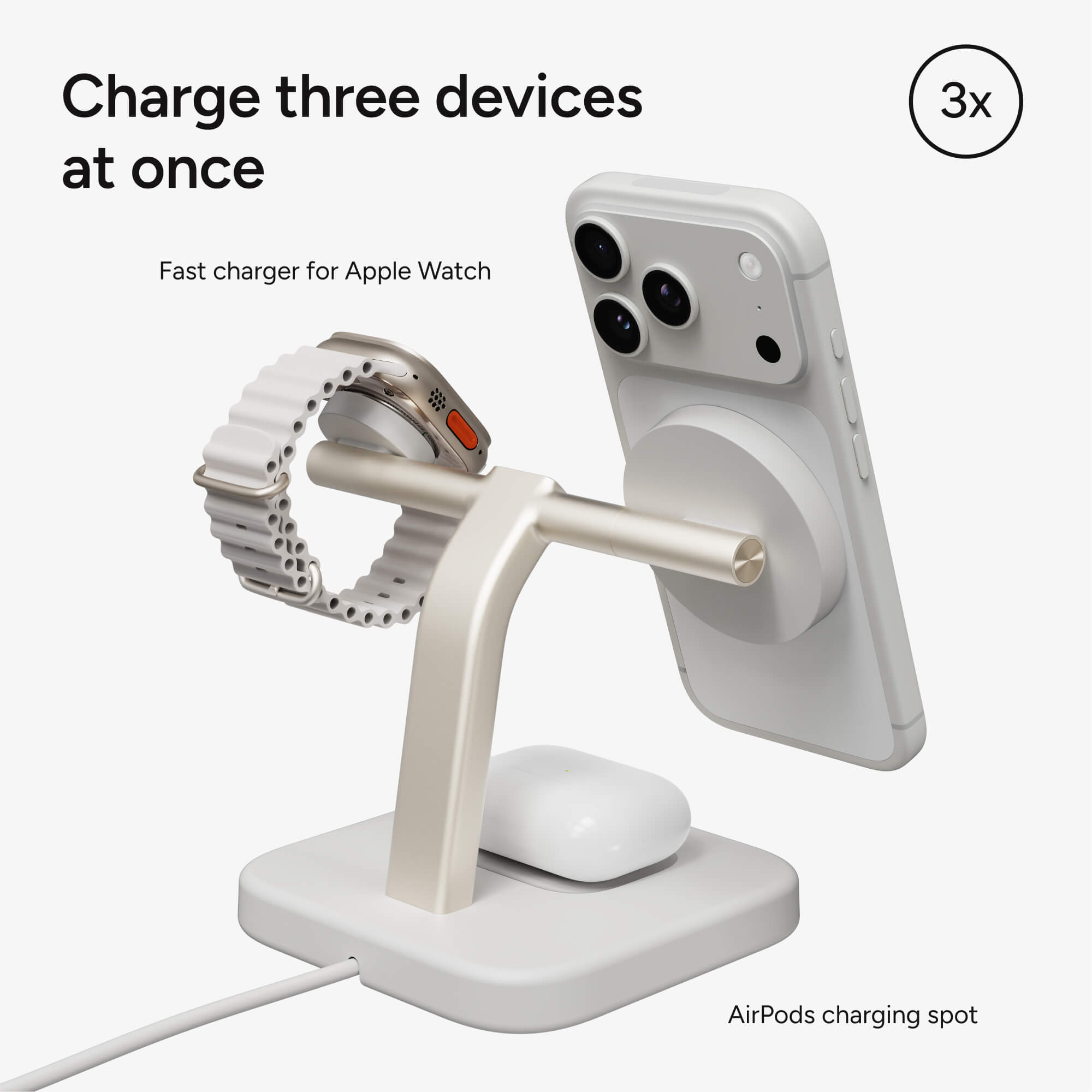 Mophie snap+ Wireless Charging Stand - Thumbnail 3