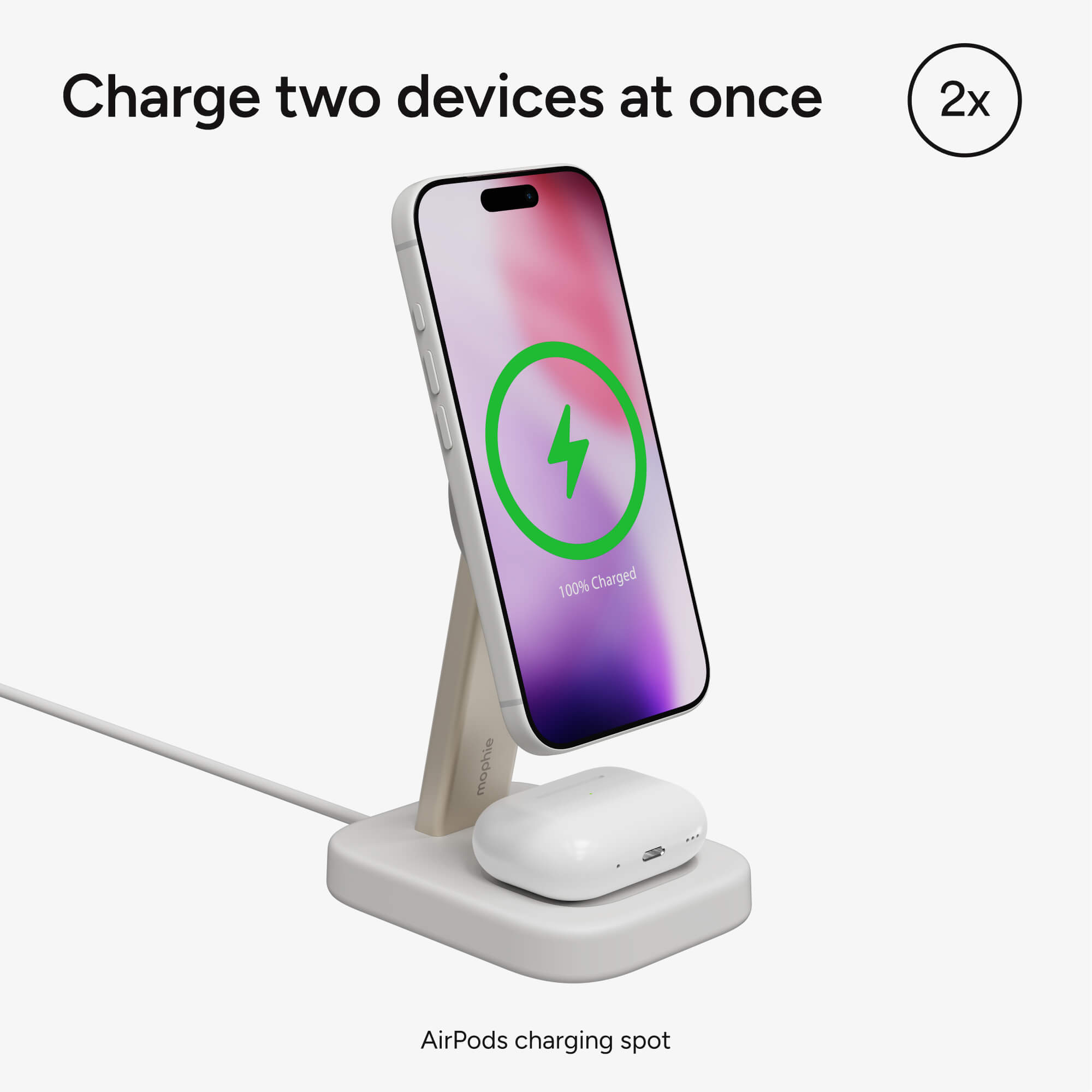 2-in-1 Wireless Charging Stand for AirPods