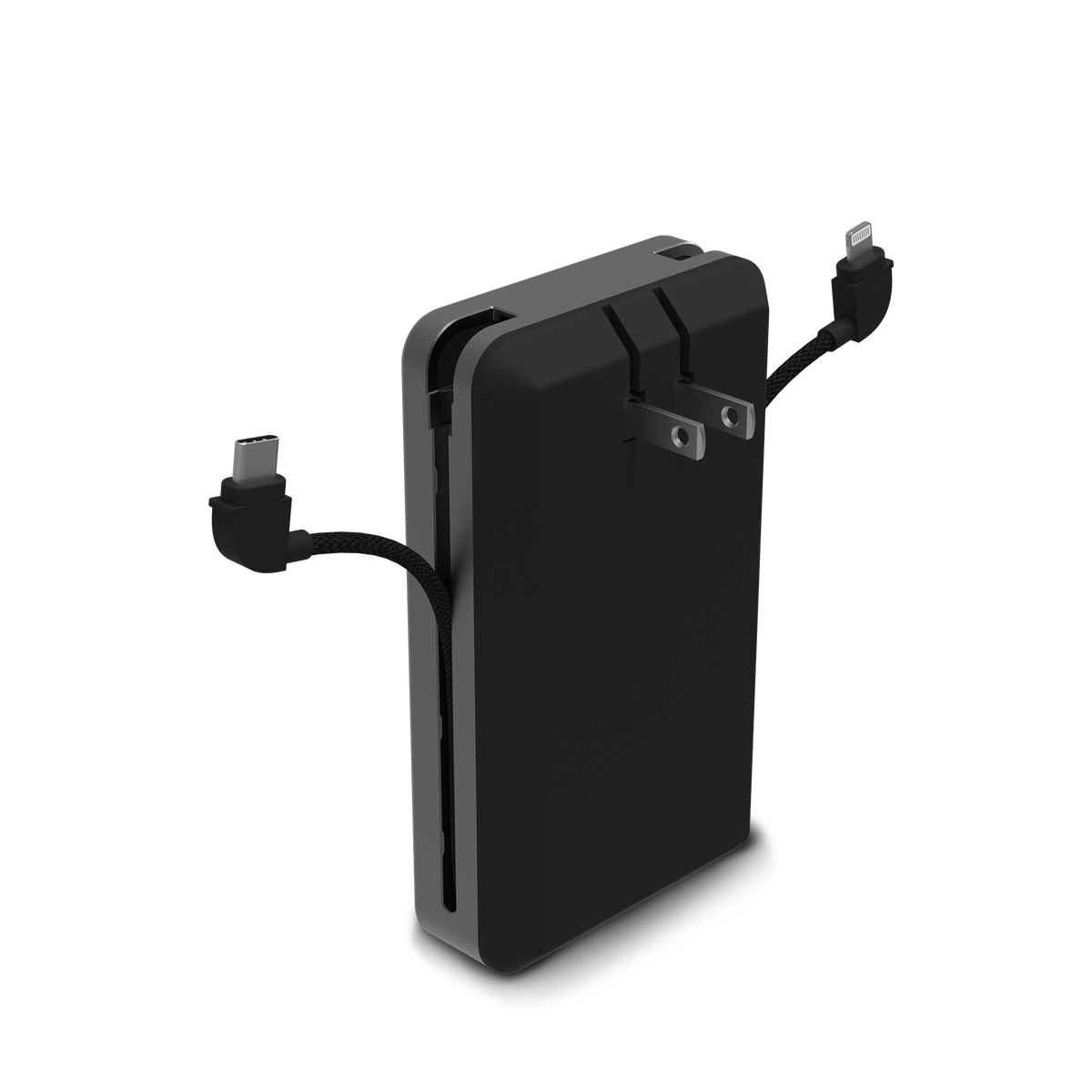 Powerstation Plus Ultra 10K Power Bank with Integrated Cables and AC Plug