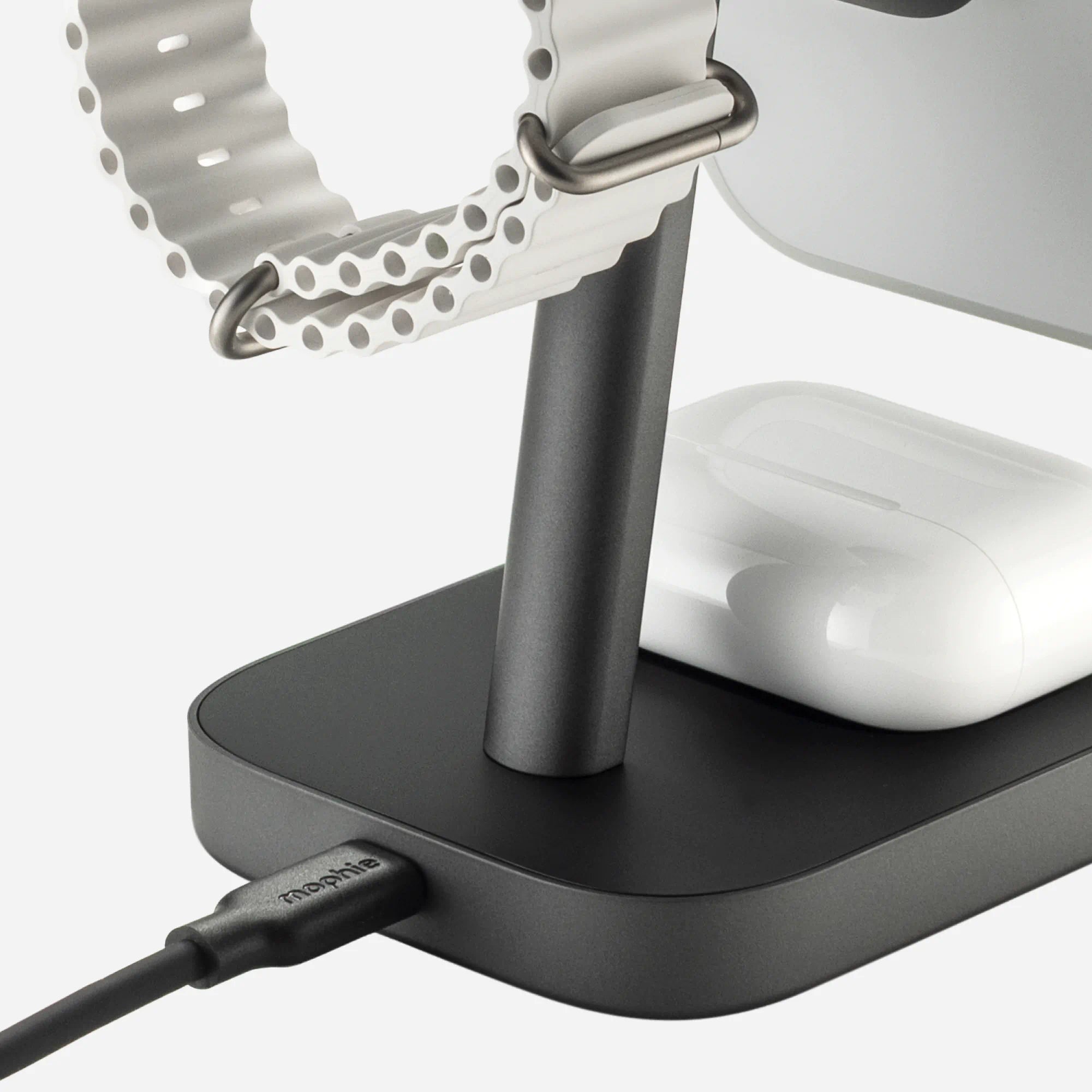 3-in-1 Wireless Charge Stand - Black