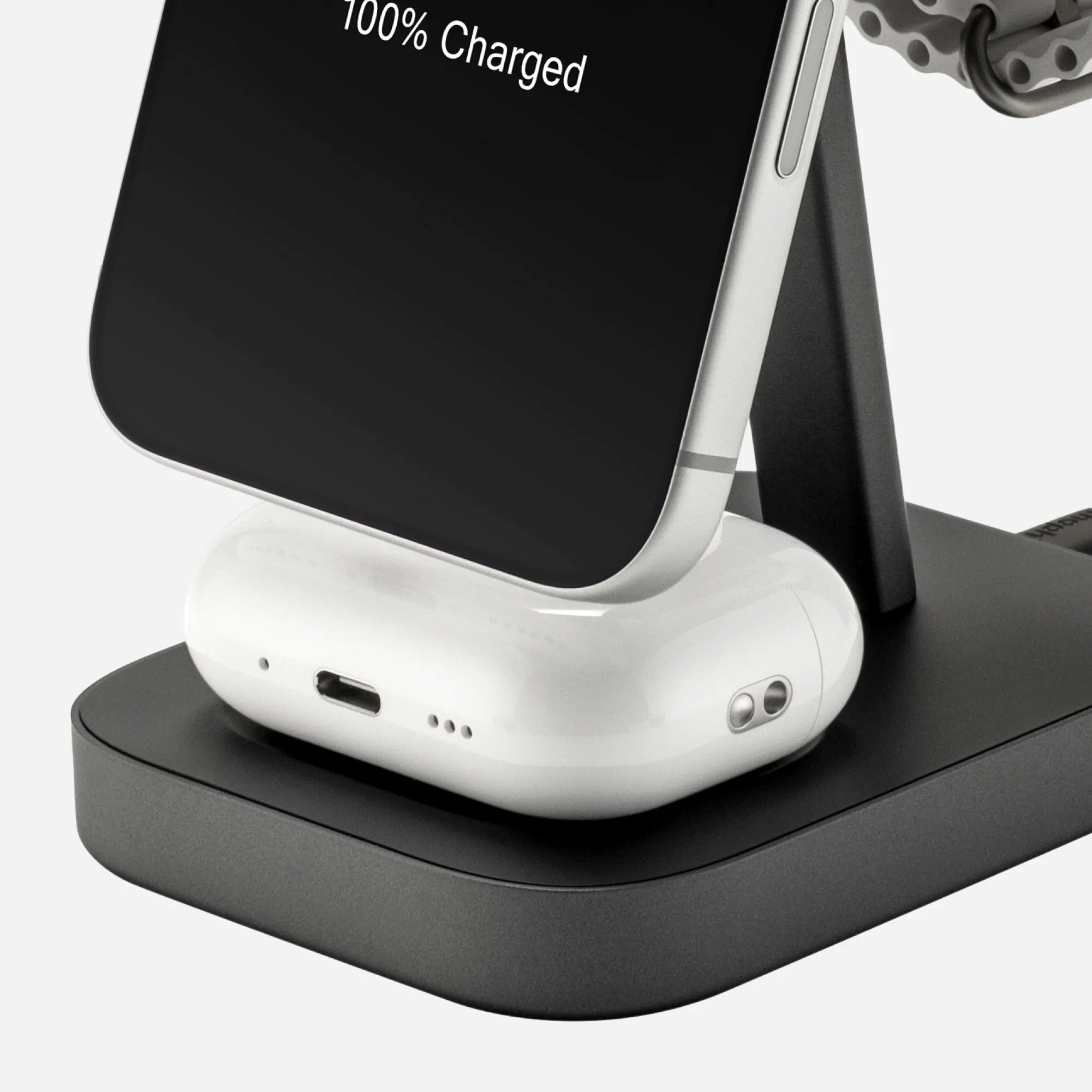 3-in-1 Wireless Charge Stand - Black