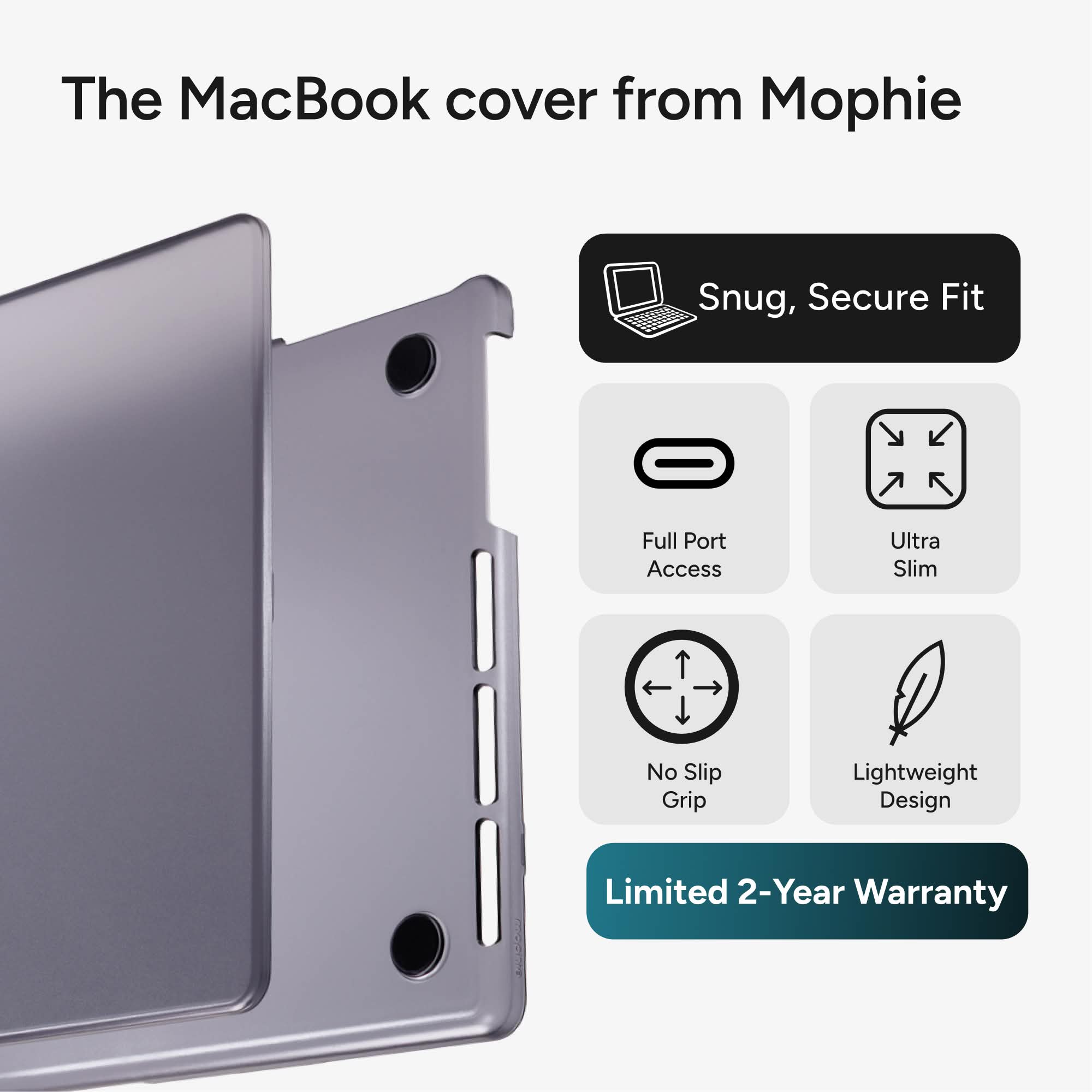 MacBookアクセサリー mophie Slim Hardshell Case for MacBook Mophie Slim Hardshell Laptop Case - Apple MacBook Pro 14