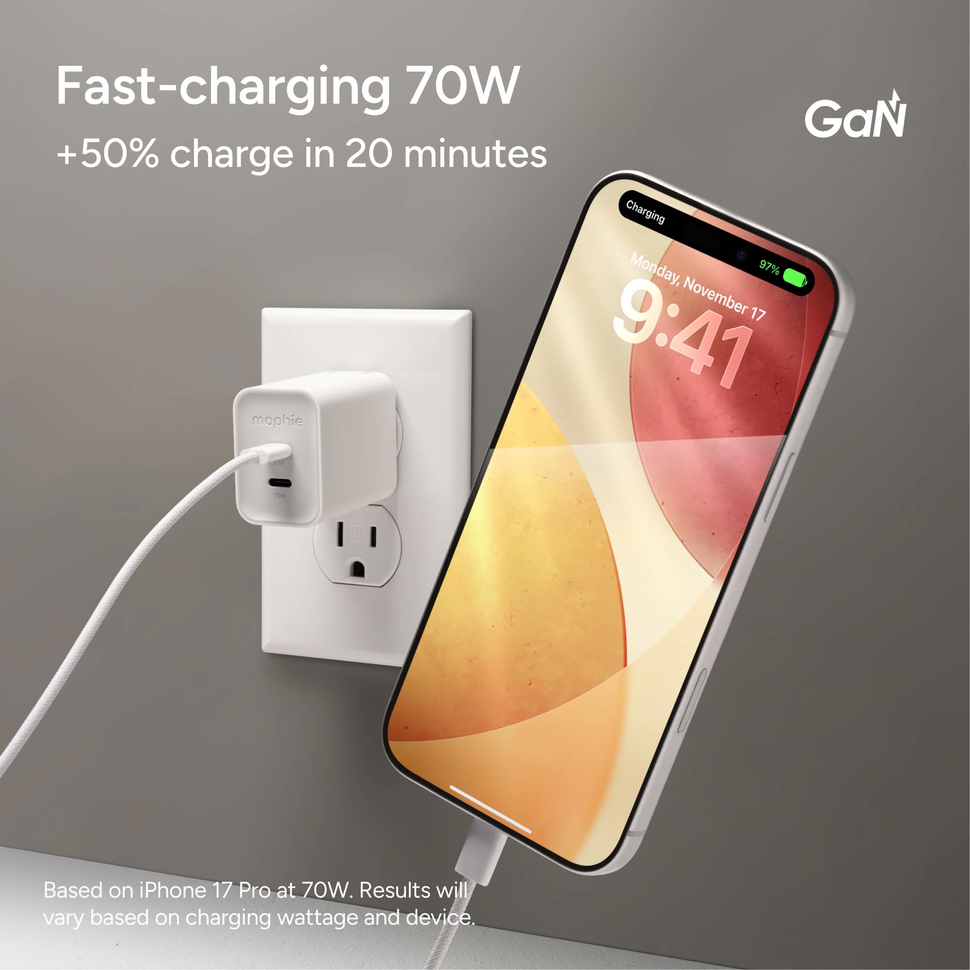 Speedport 70W Wall Charger – mophie