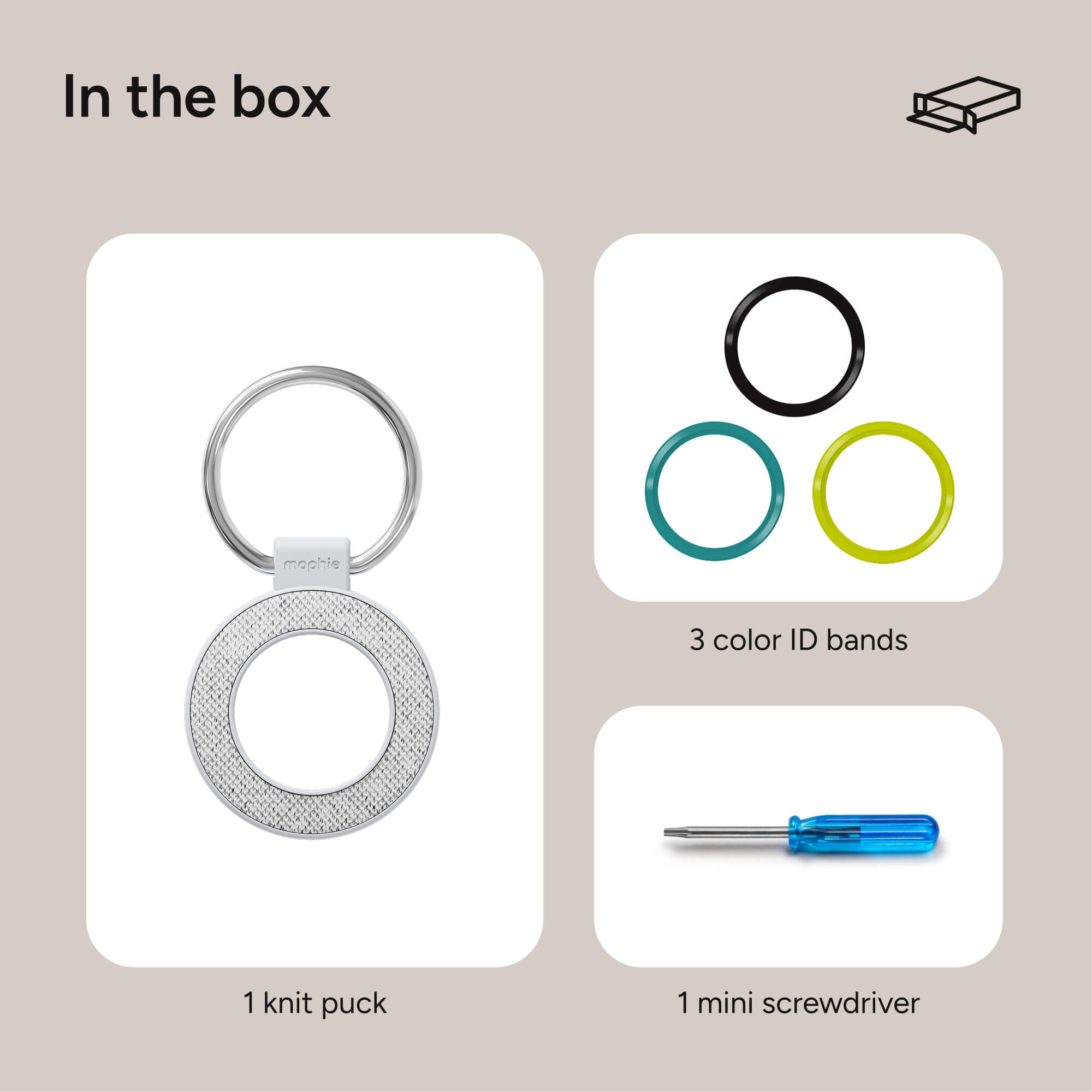 Knit AirTag Case with Ring Attach - 1 pack