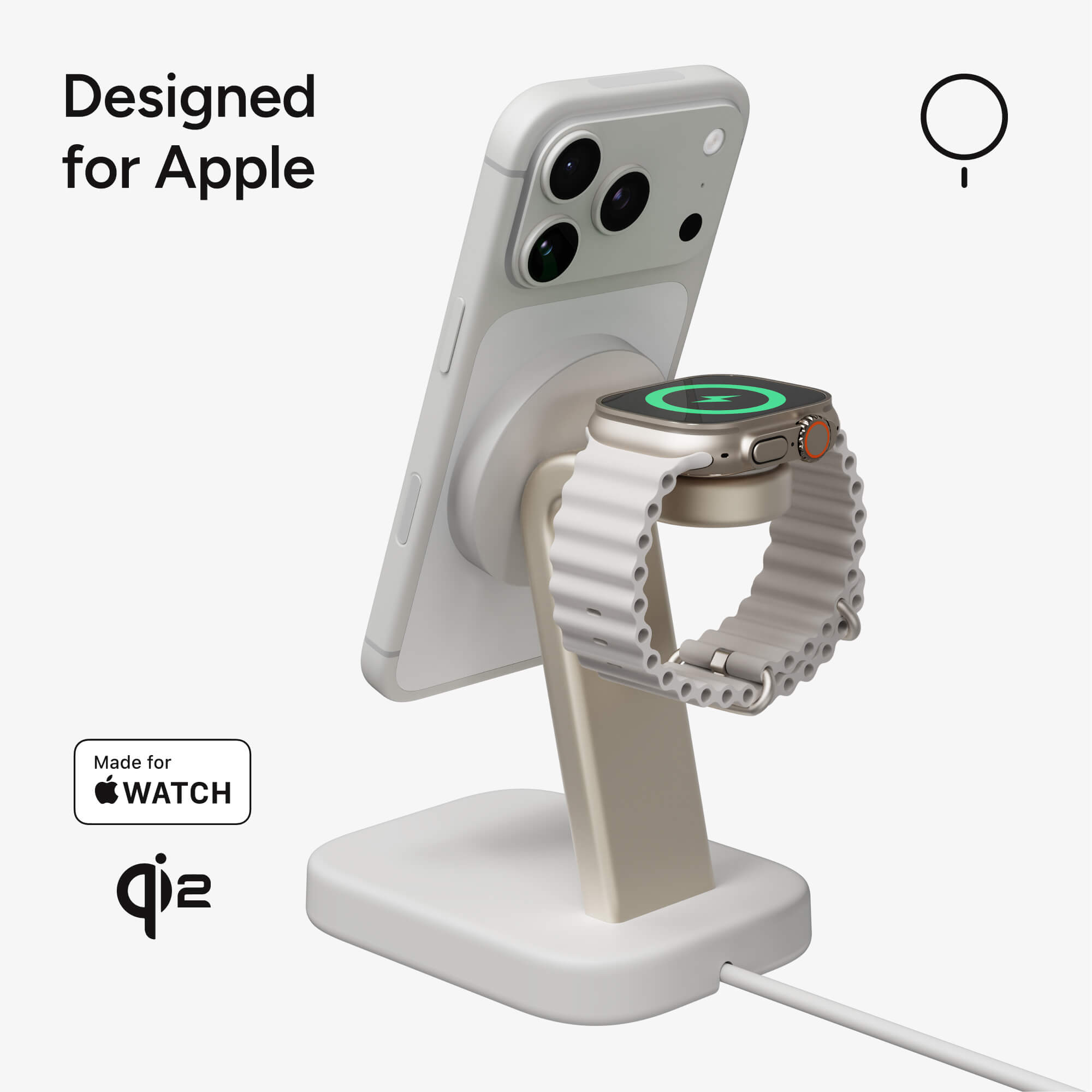 2-in-1 Wireless Charging Stand for Watch
