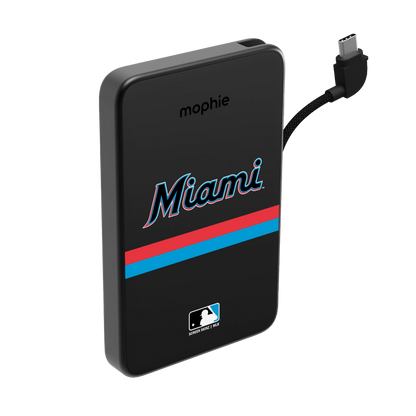 Miami Marlins Logo Powerstation Plus Mini 5K Power Bank