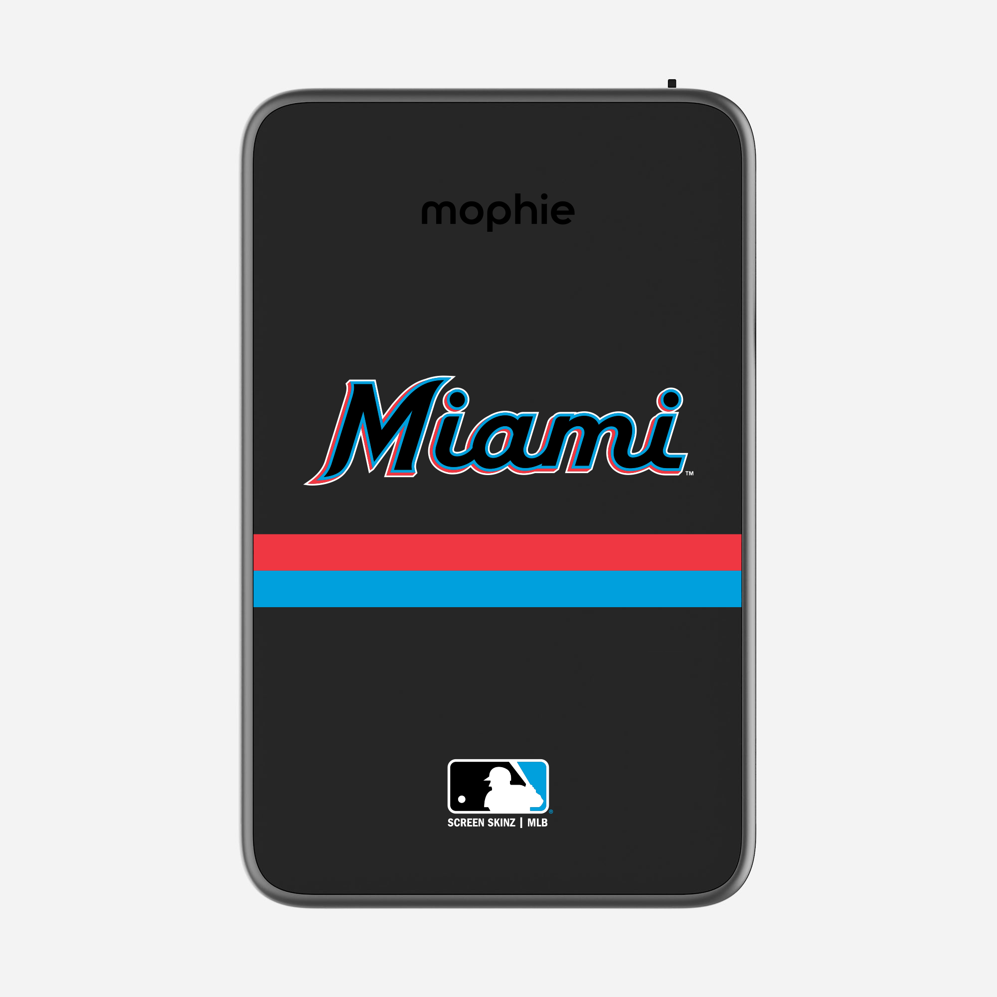 Miami Marlins Logo Powerstation Plus Mini 5K Power Bank