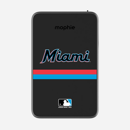 Miami Marlins Logo Powerstation Plus Mini 5K Power Bank