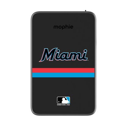 Miami Marlins Logo Powerstation Plus Mini 5K Power Bank