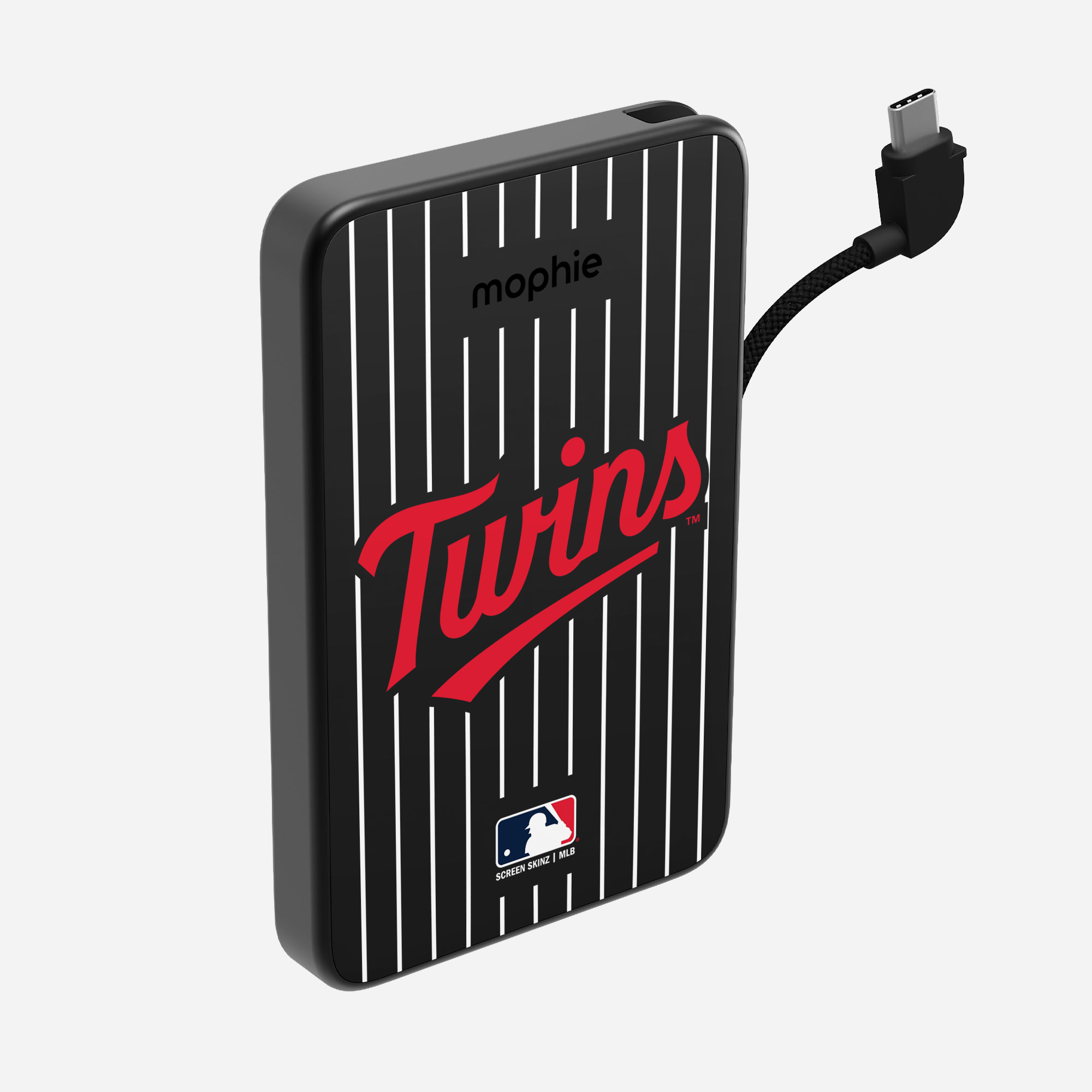 Minnesota Twins Pinstripes Powerstation Plus Mini 5K Power Bank