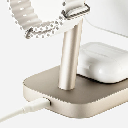3-in-1 Wireless Charge Stand - Champagne