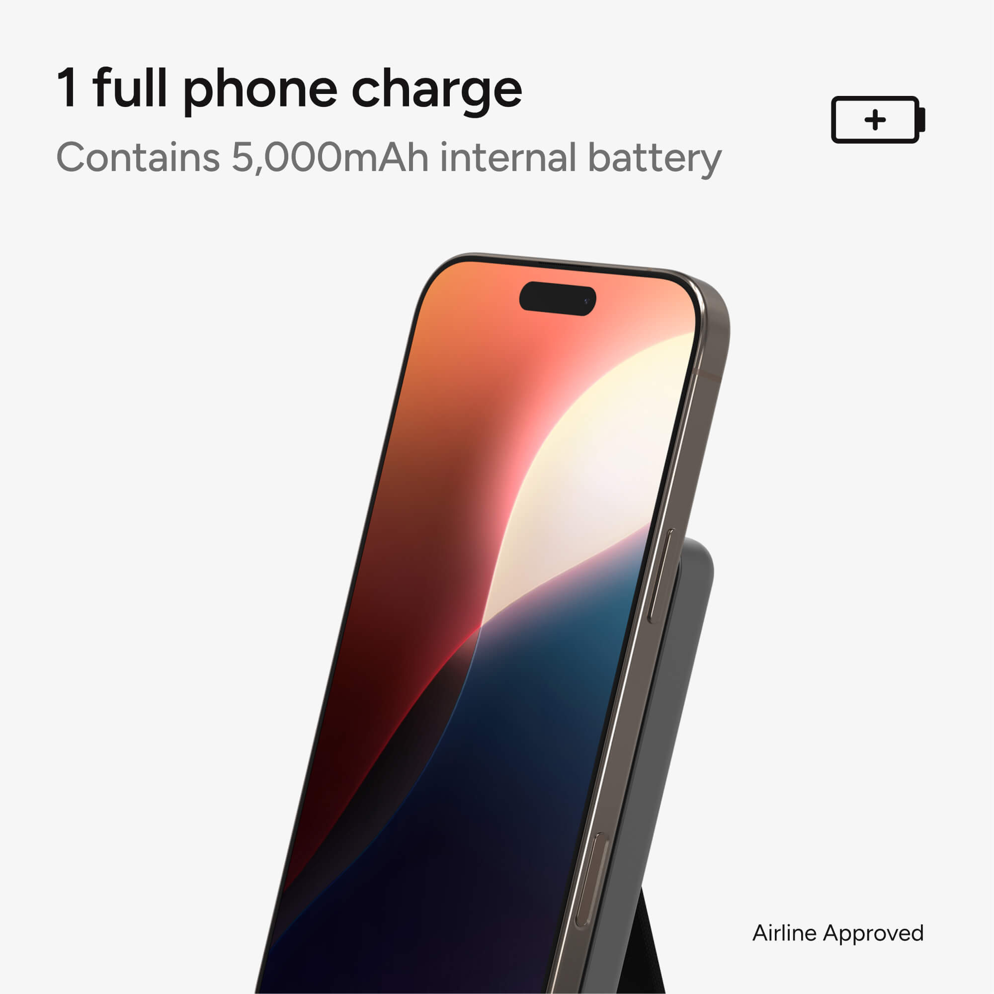 Powerstation Wireless 5K Slim 15W Power Bank with Stand
