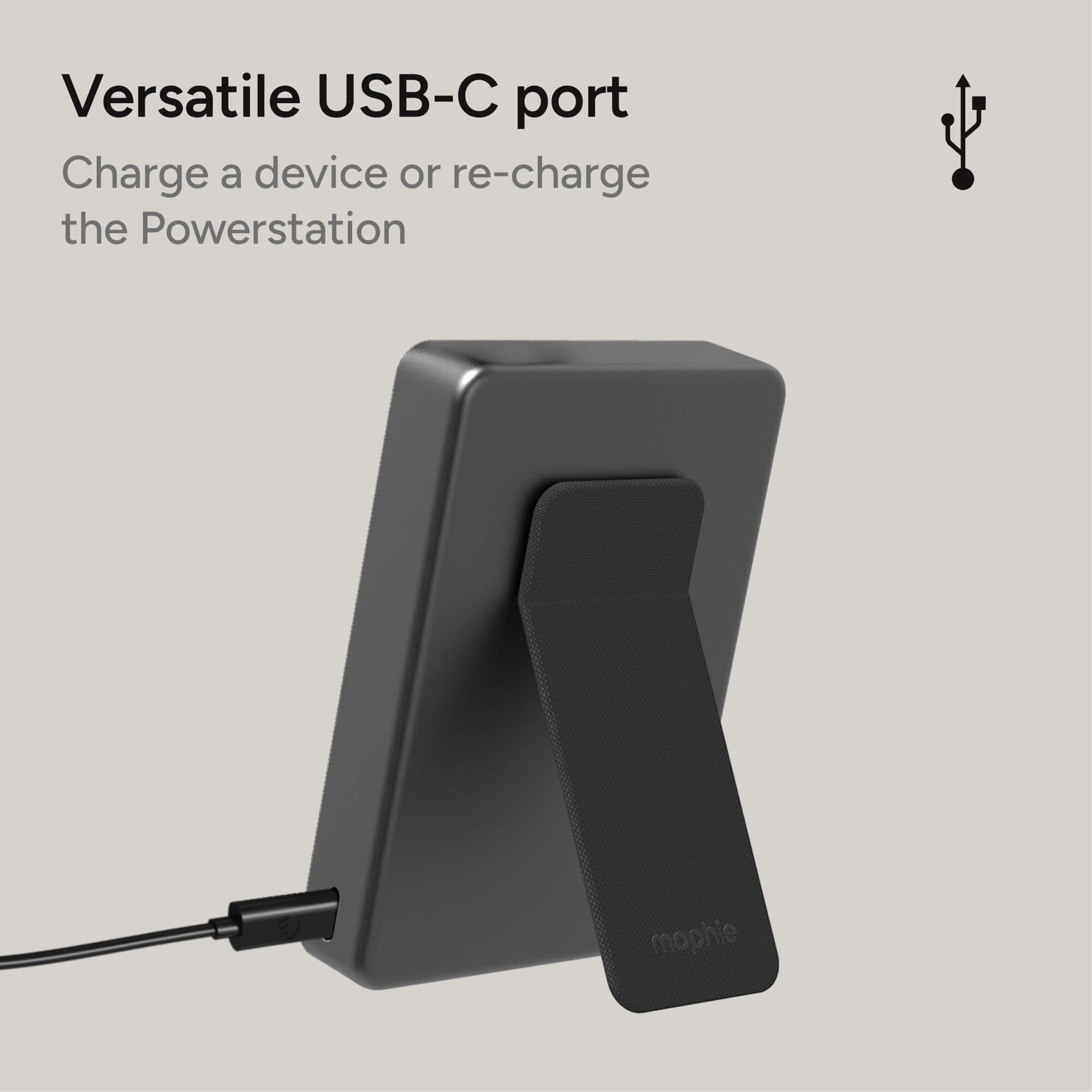 Powerstation Wireless 10K Slim 15W Power Bank with Stand