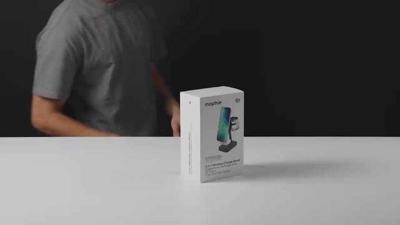 3-in-1 Wireless Charge Stand - White